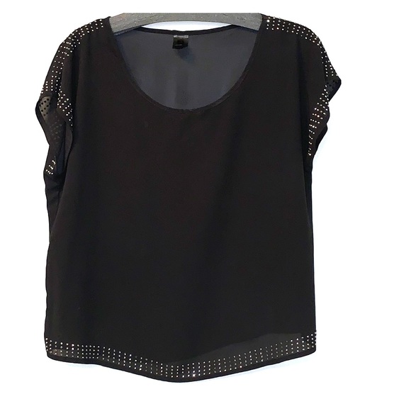 Sheer Rhinestone Blouse - Picture 2 of 3